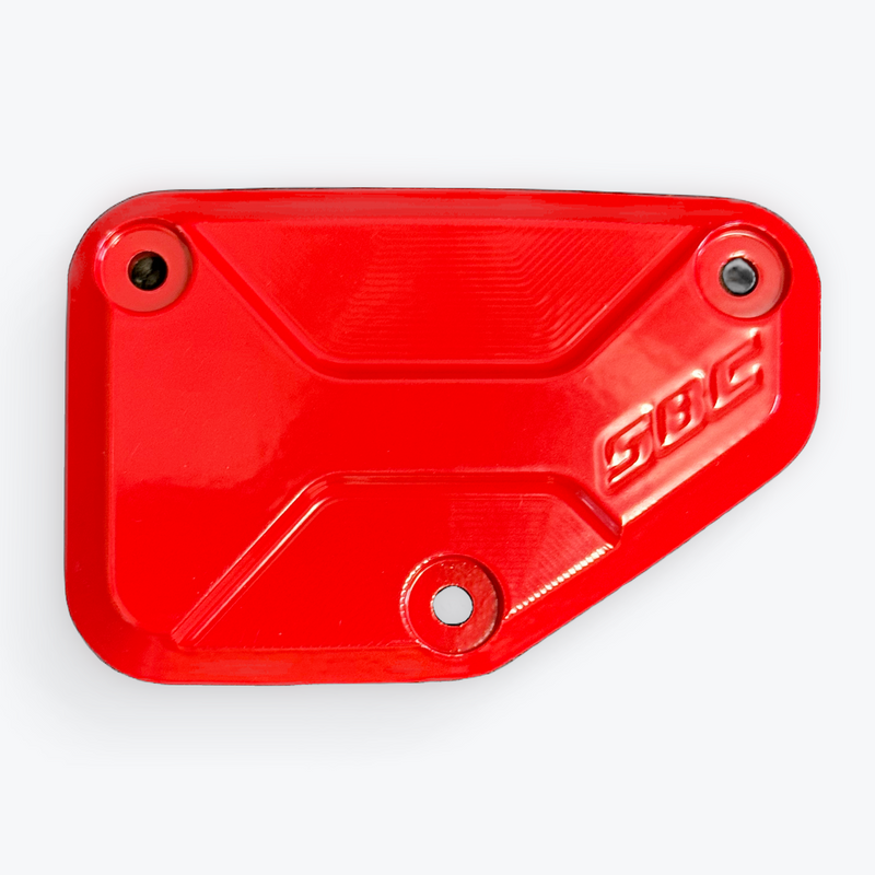 SBC Performance Harley-Davidson Front Brake Master Cylinder Cover — CVO ST Red - Powder Coated