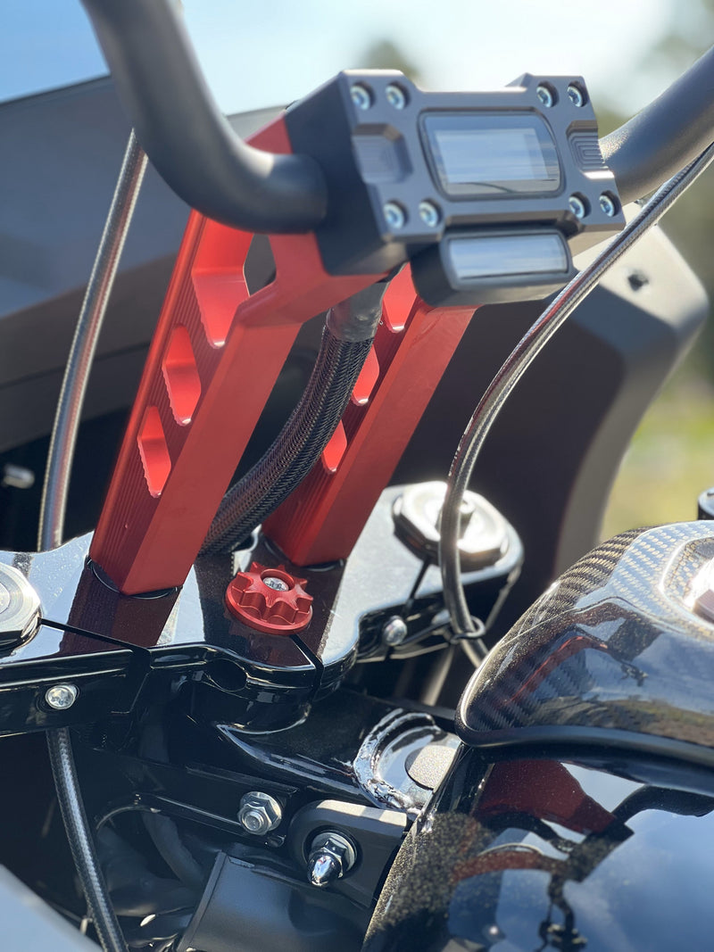 SBC Performance Harley-Davidson Softail Risers — 12" / Red