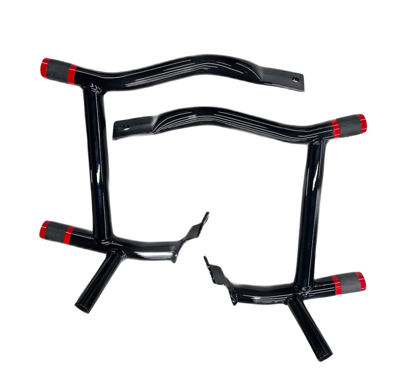 SBC Performance Harley Touring Performance Bag Guards (Set) - 2023.5 CVO - 2026 Baggers — Black / Billet Aluminum / Black