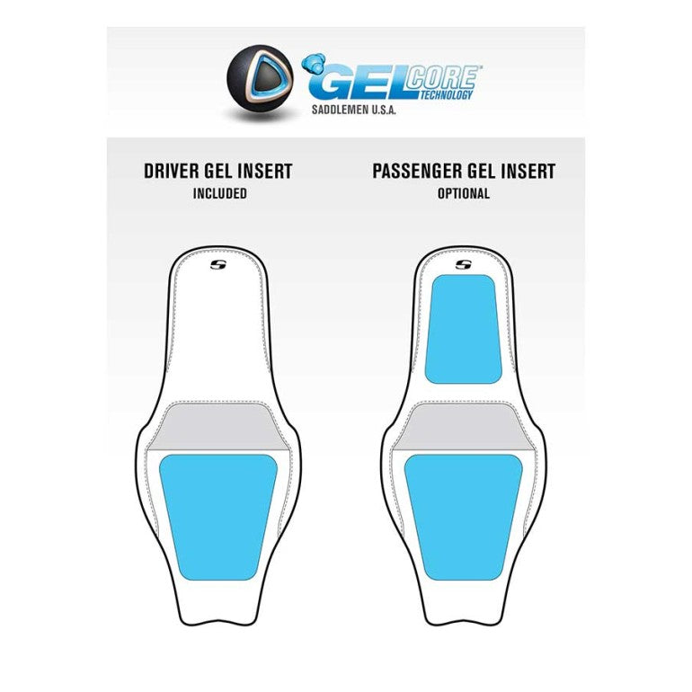 Saddlemen Step-Up Seat - 818-29-176 For Harley Softail 2018-2026