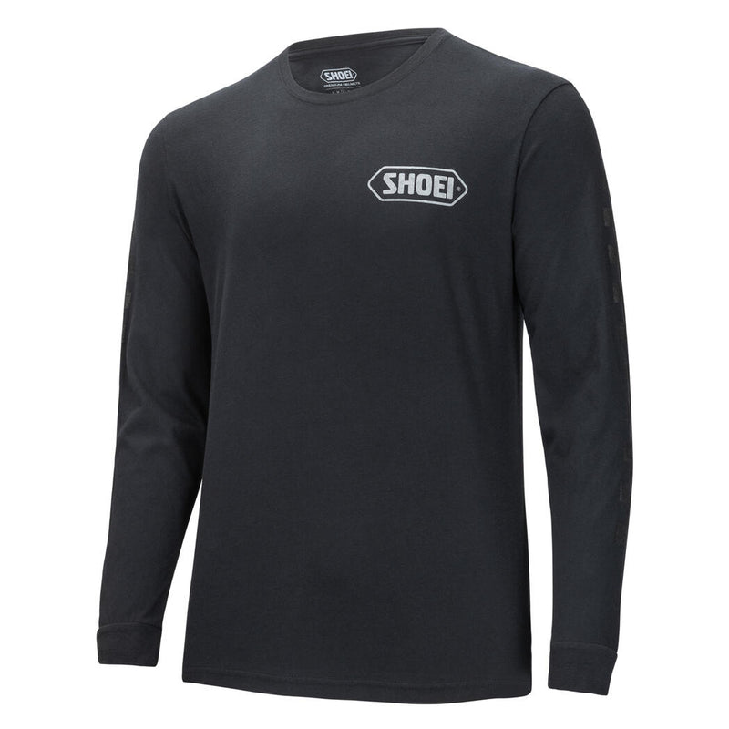 Shoei Corp Logo Long Sleeve TEE 0411-1117-04 CORPLS BKGU SM - Black/gun - S