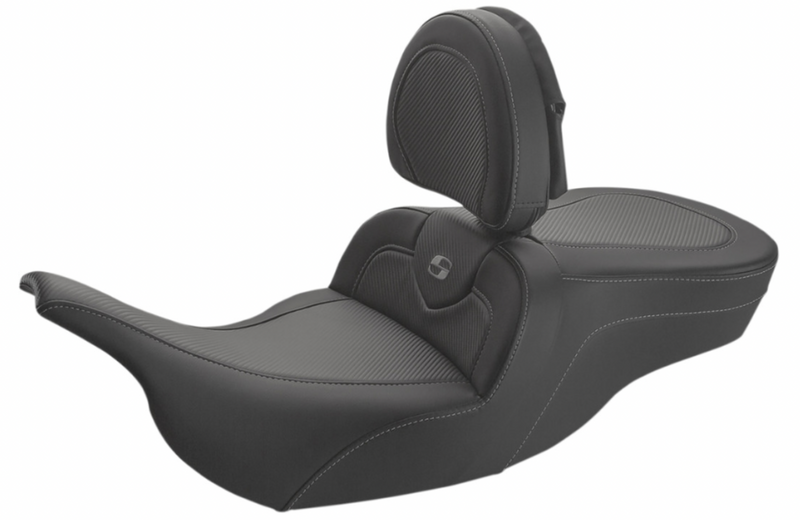 Saddlemen Roadsofa™ Seat W Driver Backrest - 897-07-185BR For Harley Touring 1997-2007