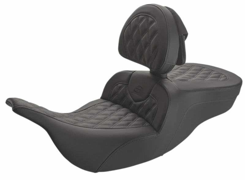 Saddlemen Roadsofa™ Seat W Driver Backrest - 897-07-182BR For Harley Touring 1997-2007