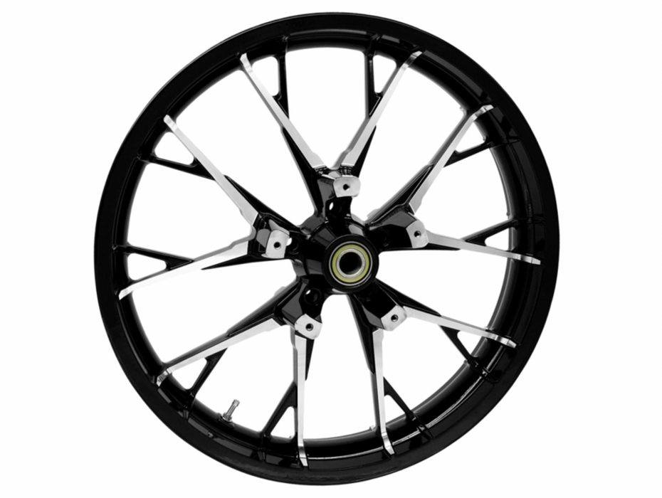 COASTAL MOTO 0201-2391 3D-MAR213BC Marlin Precision Cast 3D Front Wheel - Marlin - Dual Disc/No ABS - Black Cut - 21"x3.50"