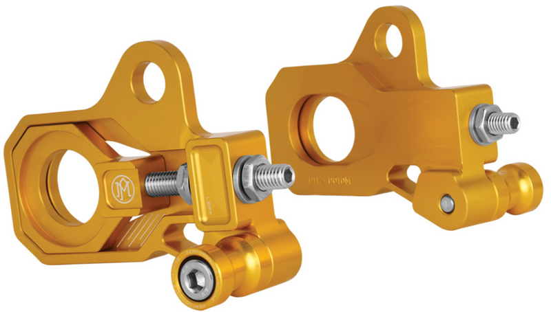 Performance Machine (pm) Axle Adjuster - 0117-0028M-G For Harley Touring 2009-2022