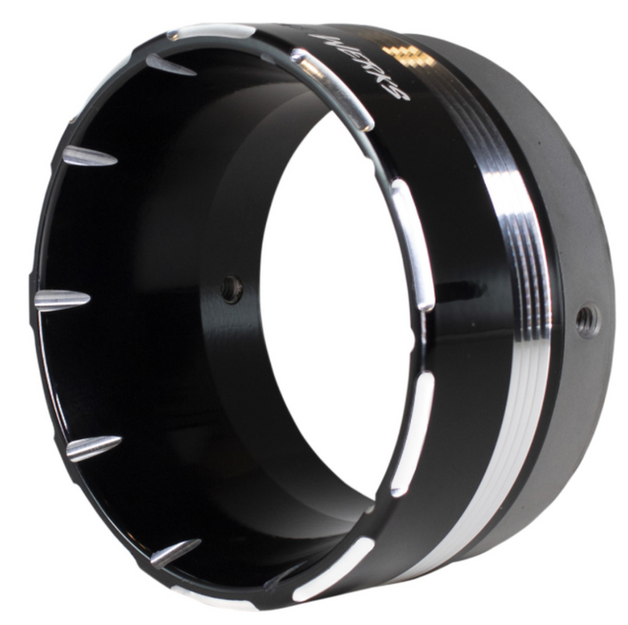 KHROME WERKS 1801-1453 202650 HP-Plus 4.5" Slip-On Mufflers for Touring - Smoked Khrome with Tracer