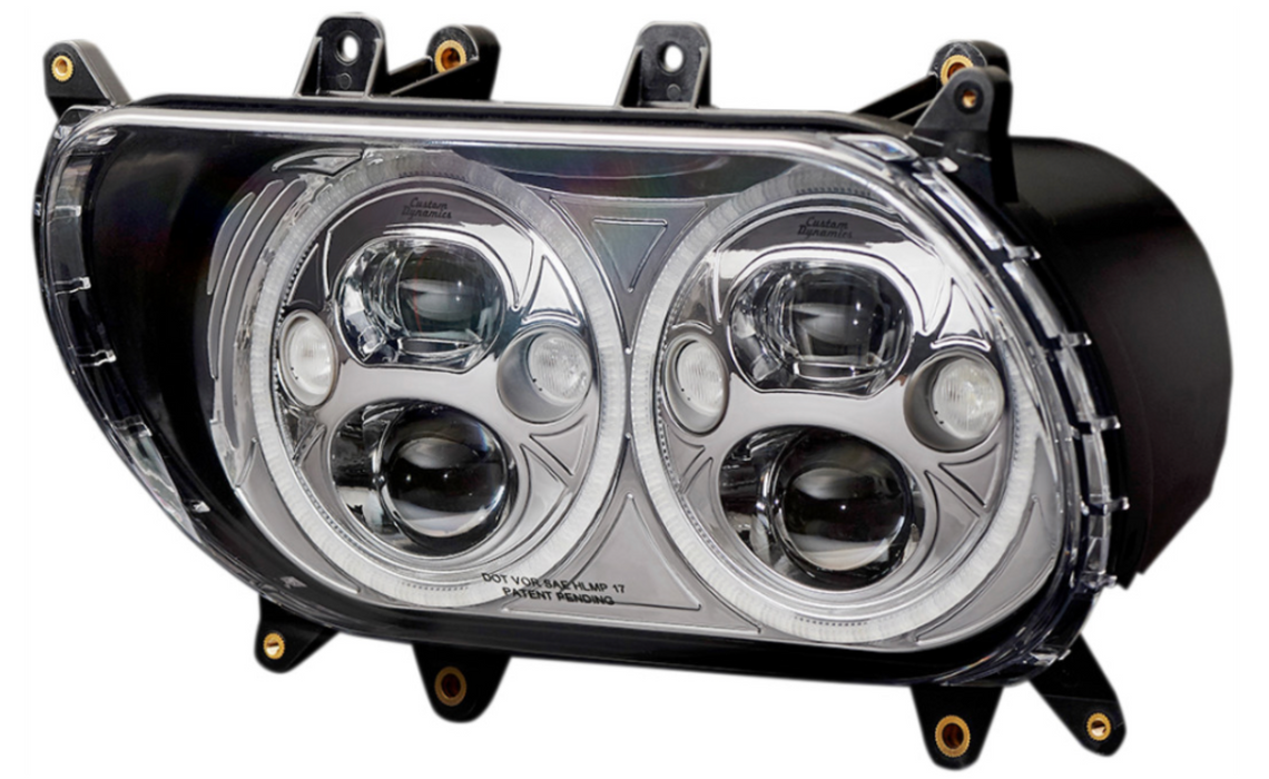 CUSTOM DYNAMICS 2001-1545 CDTB-RG-15-C TruBEAM® LED Headlamp Headlight 15-21 FLTR - Chrome