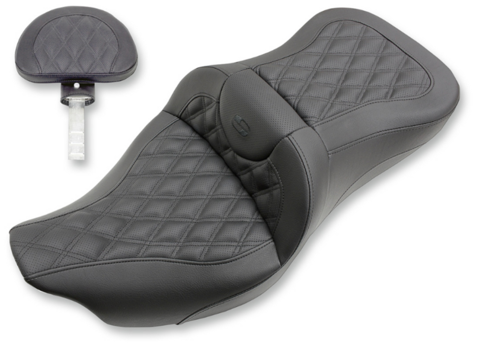 SADDLEMEN 0801-1043 808-07B-184BR Extended Reach Road Sofa Seat - Lattice Stitched - Backrest - 08-24