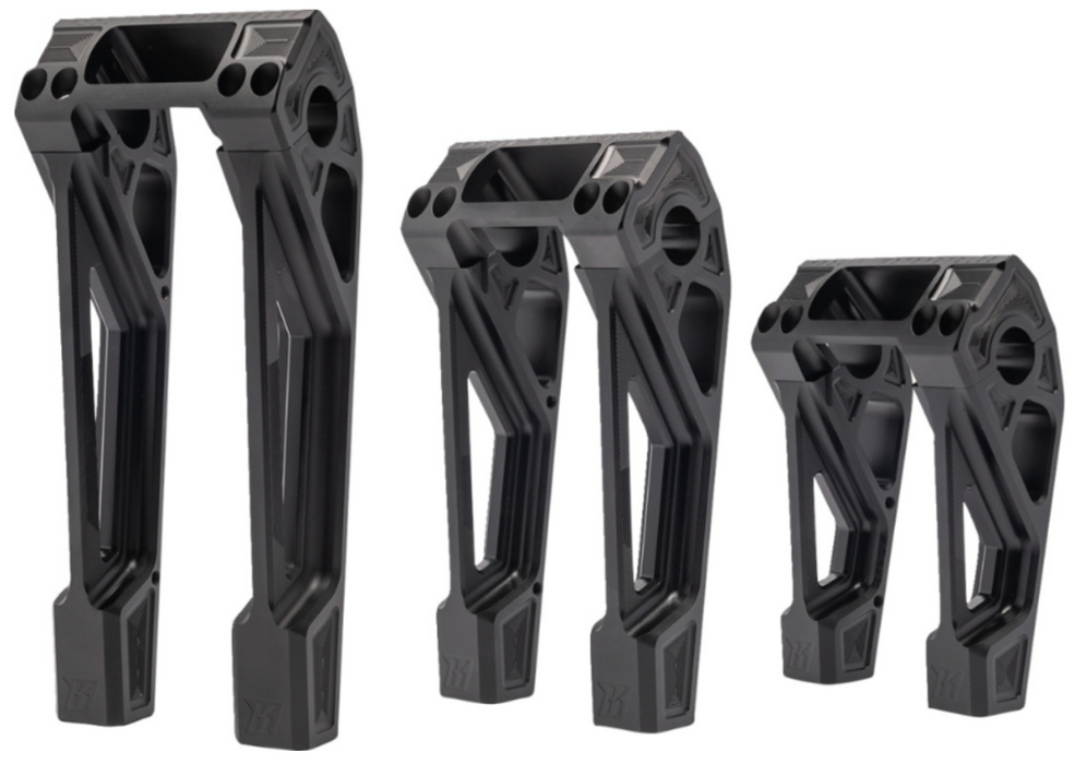 KODLIN MOTORCYCLE 0602-1424 K55121 Risers - Fastback - 10" - Black