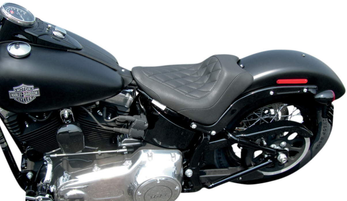 *OVERSTOCK SALE* MUSTANG 0802-0769 76762 Seat - Wide Tripper™ Solo - without Backrest - Diamond - Black