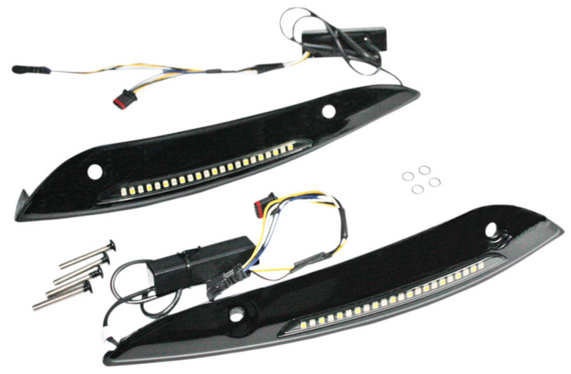 Custom Dynamics Windshield Trim - CD-RG-WT-AW2-B For Harley Road Glide 2015-2025