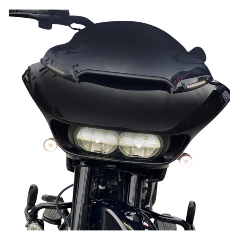 Custom Dynamics Windshield Trim - CD-RG-WT-AW2-B For Harley Road Glide 2015-2025