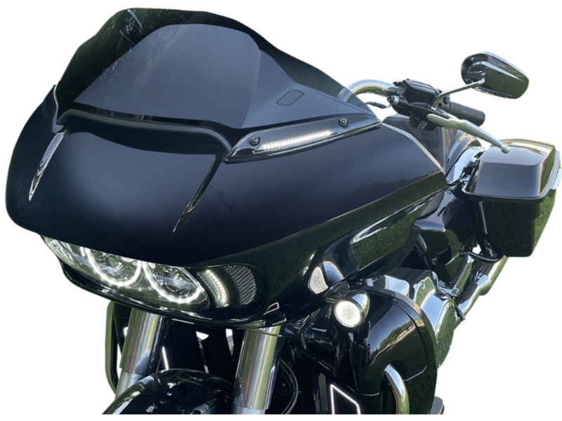 Custom Dynamics Windshield Trim - CD-RG-WT-AW2-B For Harley Road Glide 2015-2025