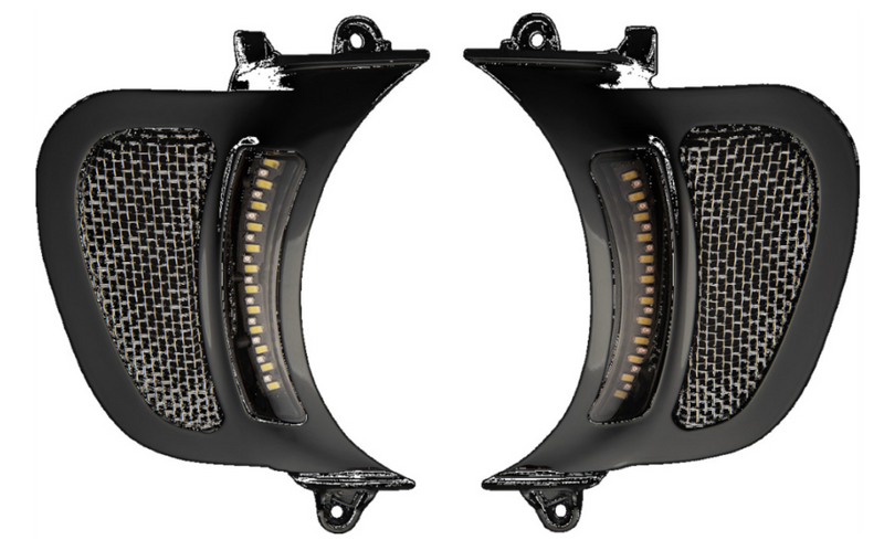 (OPEN BOX) Custom Dynamics Vent Insert - CD-RG-V-AW2-B For Harley Road Glide 2015-2025