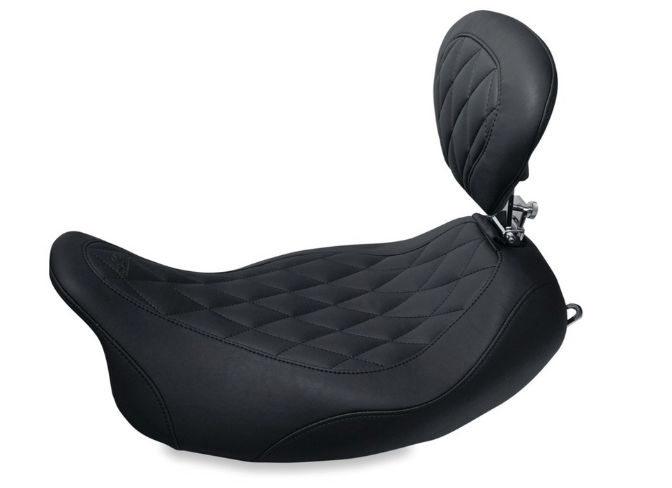 MUSTANG 0810-1927 79725 Wide Tripper™ Solo Seat With Removable Driver Backrest - '08+