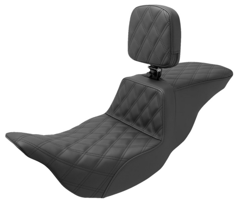 Saddlemen Step-Up Seat - 808-07B-195BR For Harley Touring 2008-2025