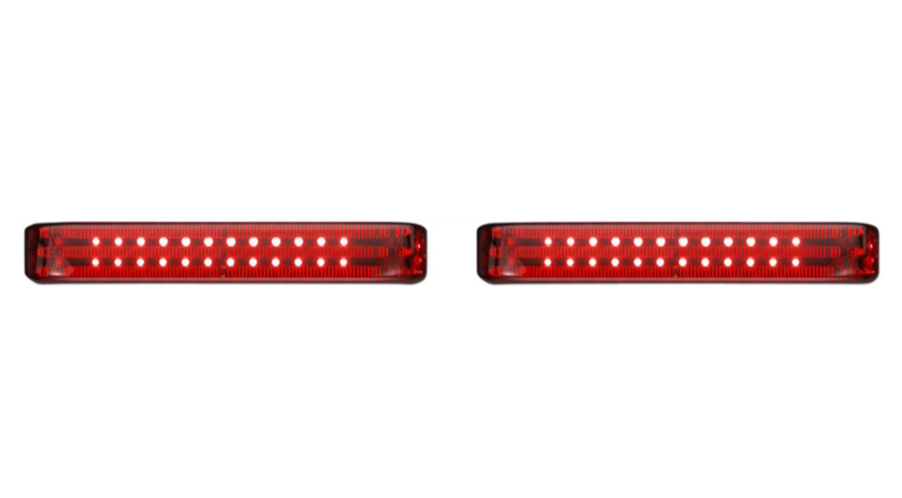 CUSTOM DYNAMICS 2040-2569 PB-SBSEQ-BCM-CR ProBEAM LED Sequential BAGZ  Saddlebag Lights - Sequential - Chrome/Red