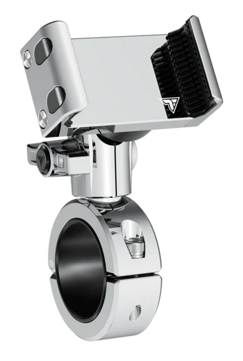 TACKFORM BC400-20MV-CH Chrome 20 Series Short Reach Motorcycle Phone Mount 1-1/4" (1.25") / Vibration Dampening Phone Holder