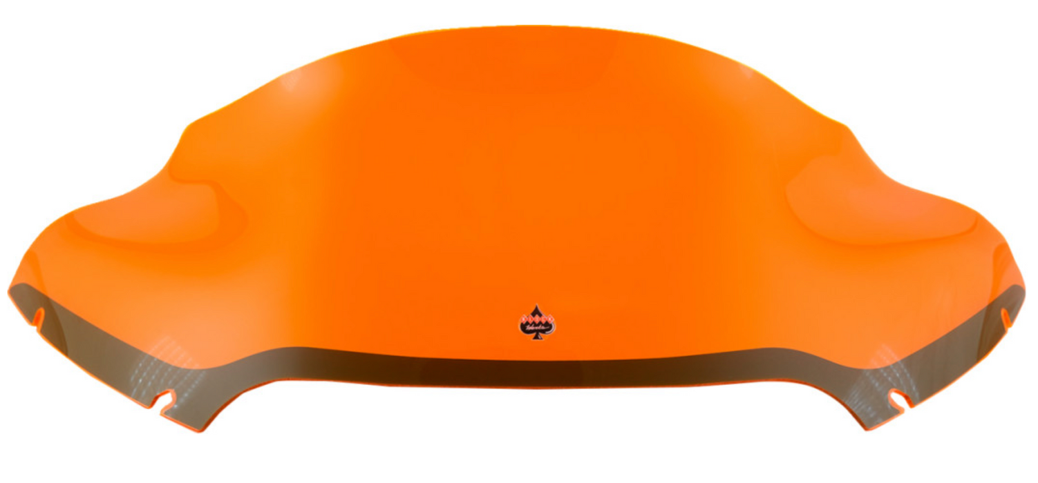 KLOCK WERKS 2310-0728 KWW-01-0633 Kolor Flare Windshield - 9" - Orange Ice - FLTR