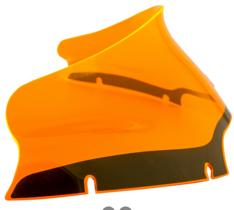 KLOCK WERKS 2310-0723 KWW-01-0628 Kolor Flare Windshield - 6" - Orange Ice - FLTR