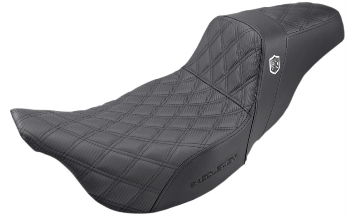 SADDLEMEN 0801-1174 SC80807DB Pro Series SDC Performance Grip Seat - w/o Backrest - Full Lattice Stitch - 08 -24 FL