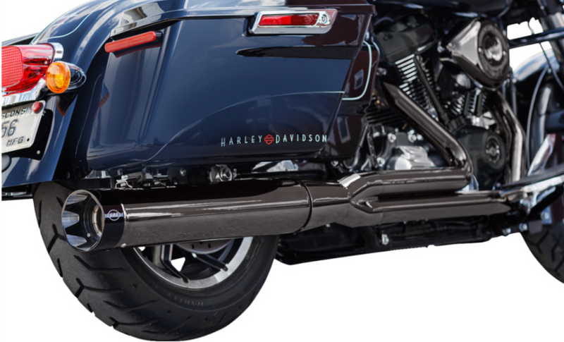 S&S Cycle Sidewinder 2-Into-1 Exhaust System - 550-1087 For Harley Touring 2017-2023
