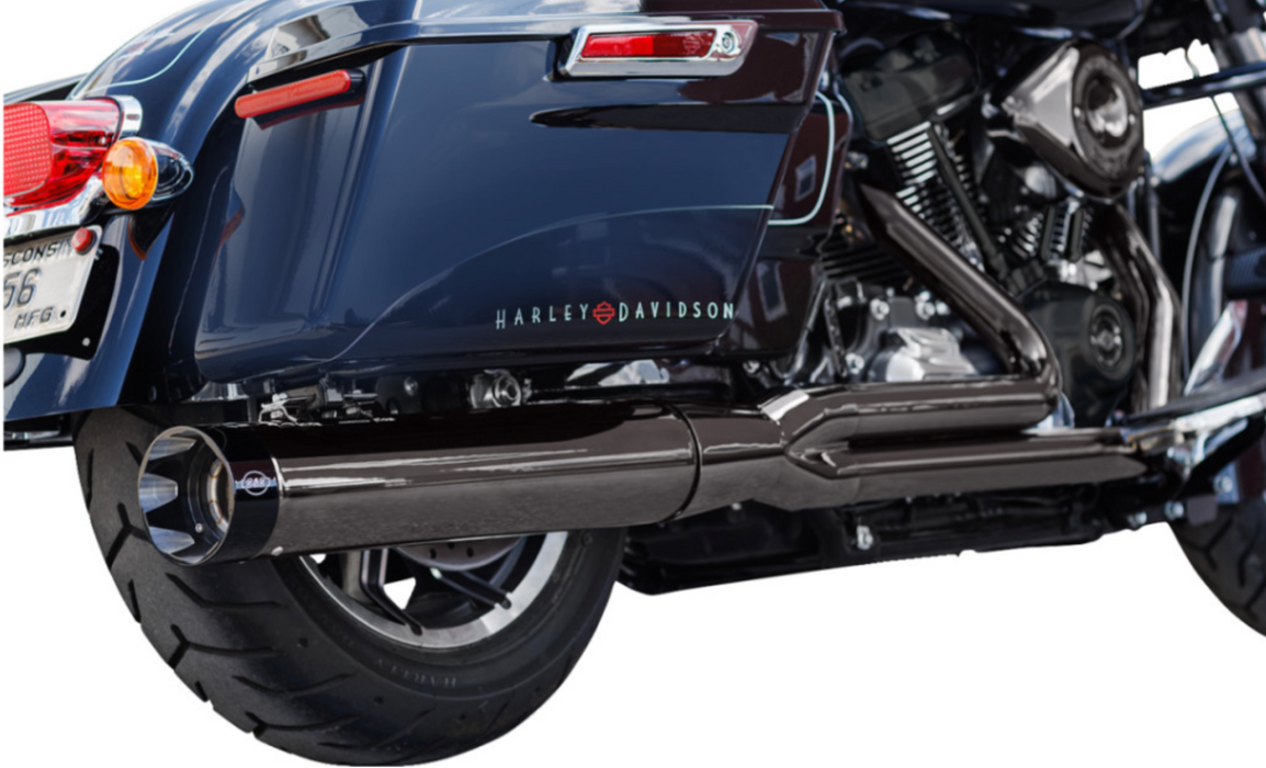 S&S CYCLE 1800-2630 550-1087 2-into-1 Lava Chrome Sidewinder Exhaust System - Race Only