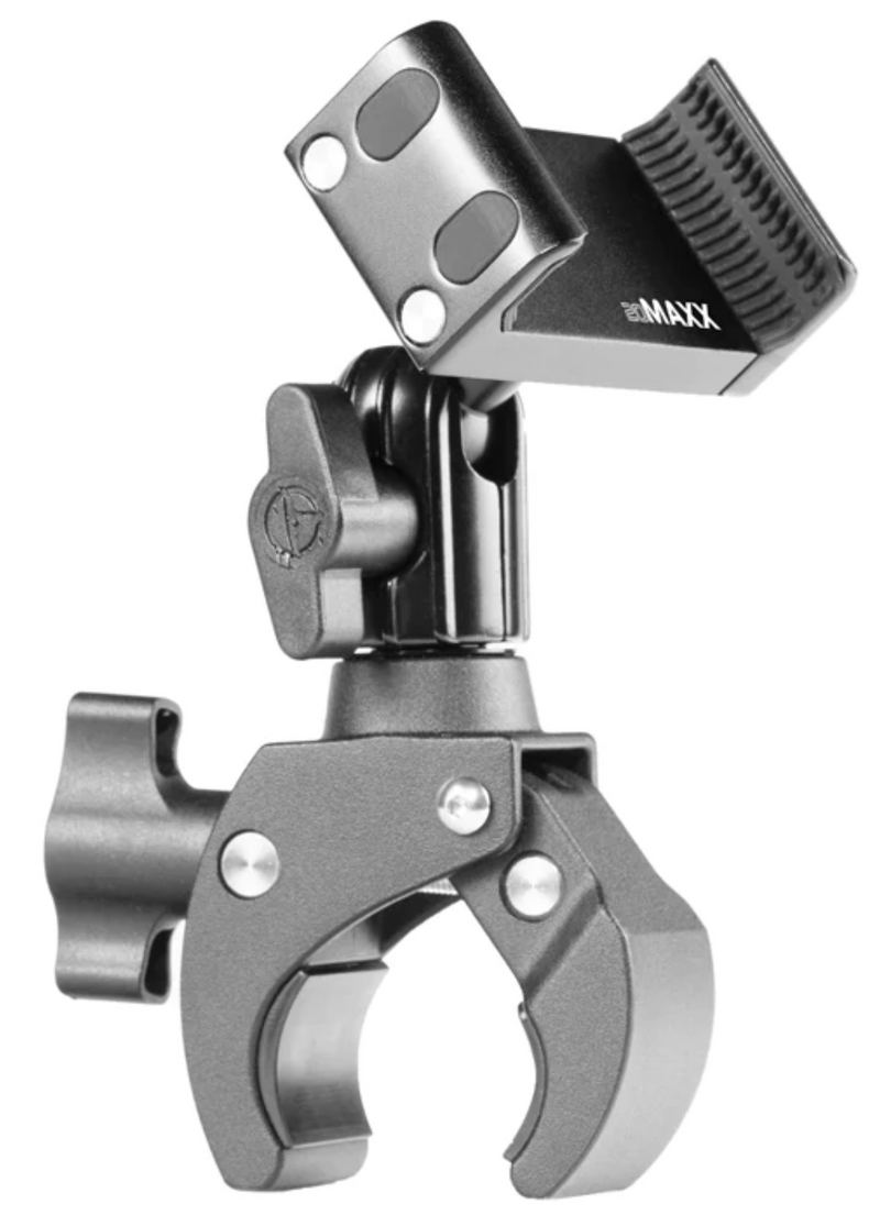 TACKFORM 20 MAXX MOTORCYCLE PHONE MOUNT | ADJUSTABLE BAR CLAMP 3/4" - 1-1/2" | FOR ANDROID