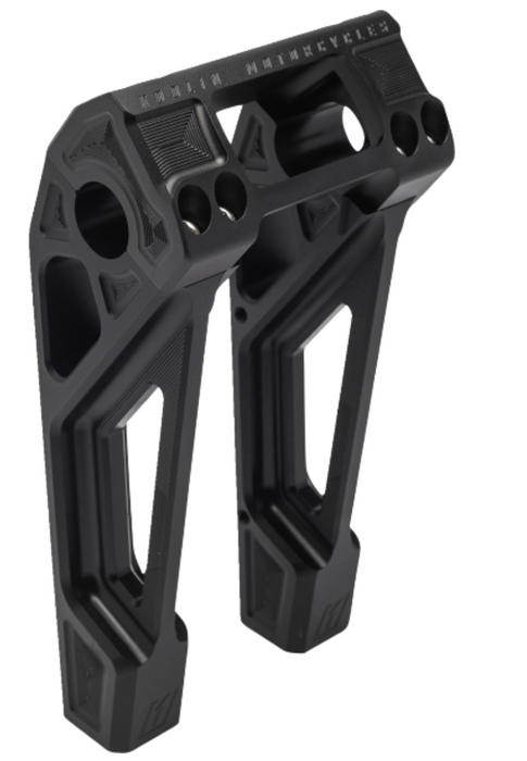 KODLIN MOTORCYCLE 0602-1425 K55122 Risers - Fastback - 8" - Black