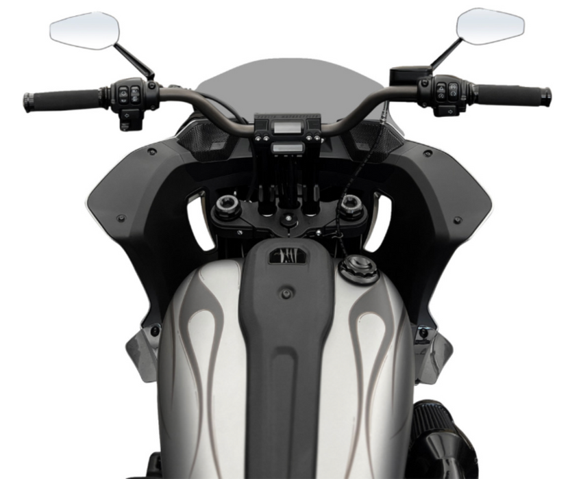 KODLIN MOTORCYCLE 0602-1425 K55122 Risers - Fastback - 8" - Black