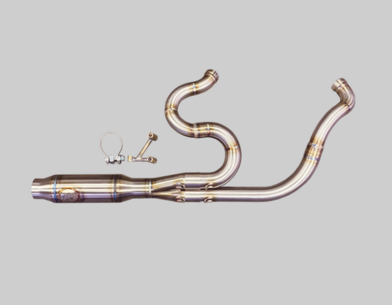 Horsepower Inc. Shorty, Milwaukee 8 Bagger 2017+ Stainless Exhaust