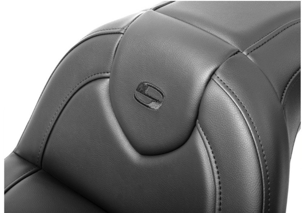 SADDLEMEN 0802-1626 818-31-187 Roadsofa™ Standard Reach Seat - without Backrest - Black Stitch - FXBR/S '18-'20