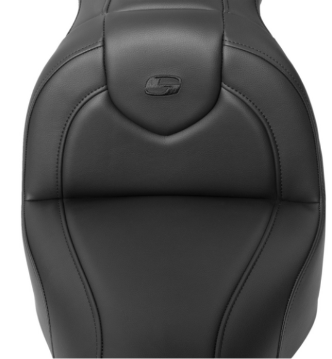 SADDLEMEN 0802-1626 818-31-187 Roadsofa™ Standard Reach Seat - without Backrest - Black Stitch - FXBR/S '18-'20