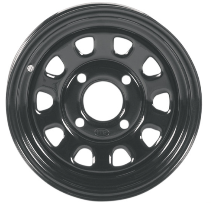 ITP 0231-0035 1425579014B Delta Steel Wheel front/rear - black - 14x7 - 4/156 - 4+3