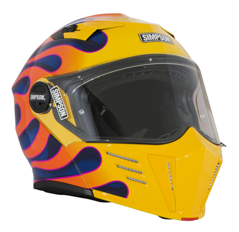 Simpson Motorcycle M59WF6SM - Mod Bandit Helmet - Wildfire Yellow
