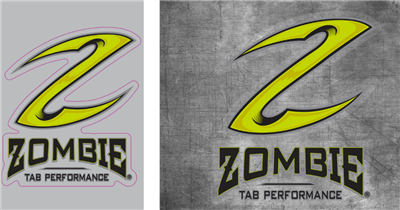 Tab Performance TAB Decal Die Cut Sticker - White TAB Decal TAB-DECAL-WHT-TAB