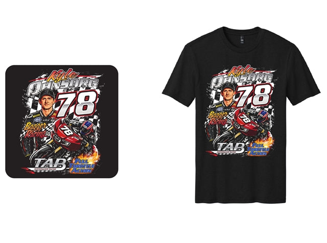 Tab Performance District Perfect Blend CVC Tee with Racing Rider Kyle Ohnsorg - Four XL (Low Inventory) TAB-RACE-T-SHIRT-4XL-FOUR-XL
