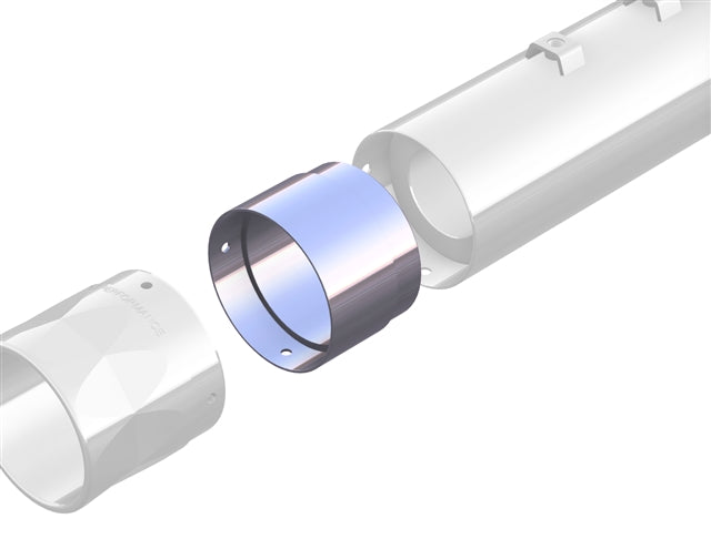Tab Performance 4" & 4.5" Diameter Tip Compatible Exhaust Extensions - 4" - For installation in 4" TAB Performance Tips TIP-EXTENSION-4-FOR-INSTALLATION-IN-4-TAB-PERFORMA
