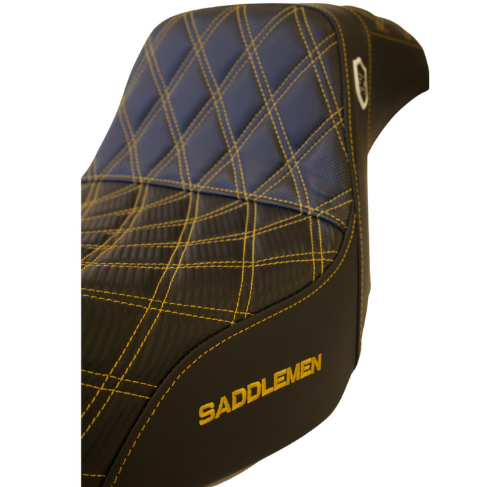 GOLD STITCH SADDLEMEN 0803-0629 SC80604DB Pro Series SDC Performance Gripper Seat - Full Lattice Stitch/Lumbar Gripper