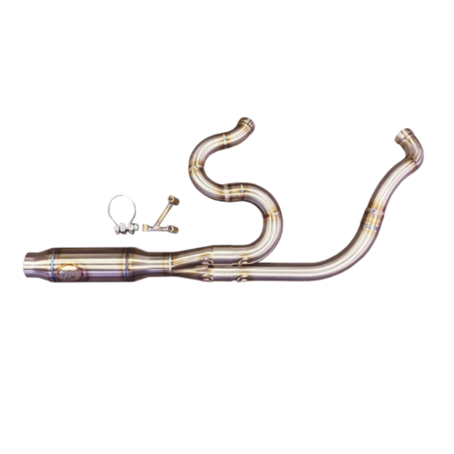 Horsepower Inc. Shorty, Milwaukee 8 Bagger 2017+ Stainless Exhaust