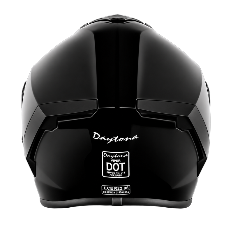 D.O.T. & ECE Daytona Viper- Hi-Gloss Black