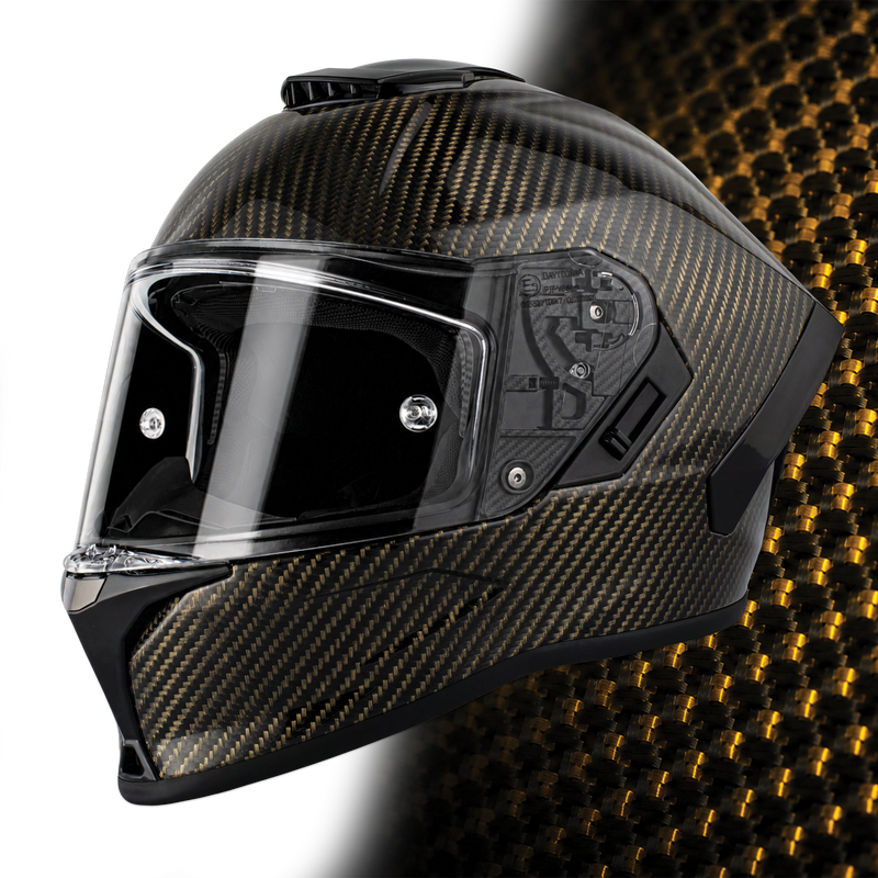 D.O.T. & ECE Daytona Viper- Gold Carbon Fiber