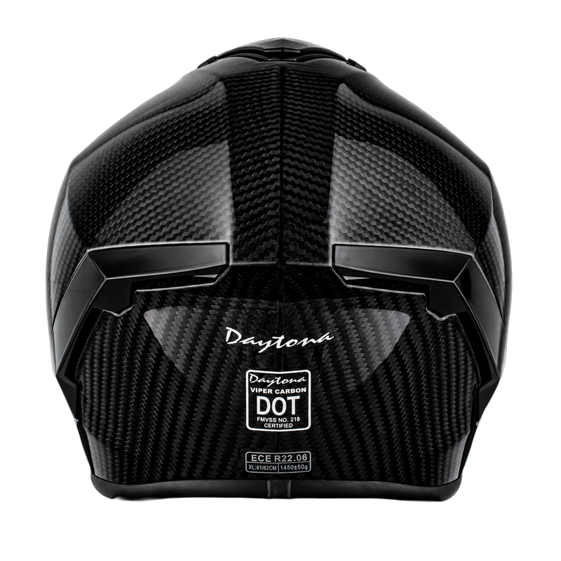 D.O.T. & ECE Daytona Viper- Grey Carbon Fiber