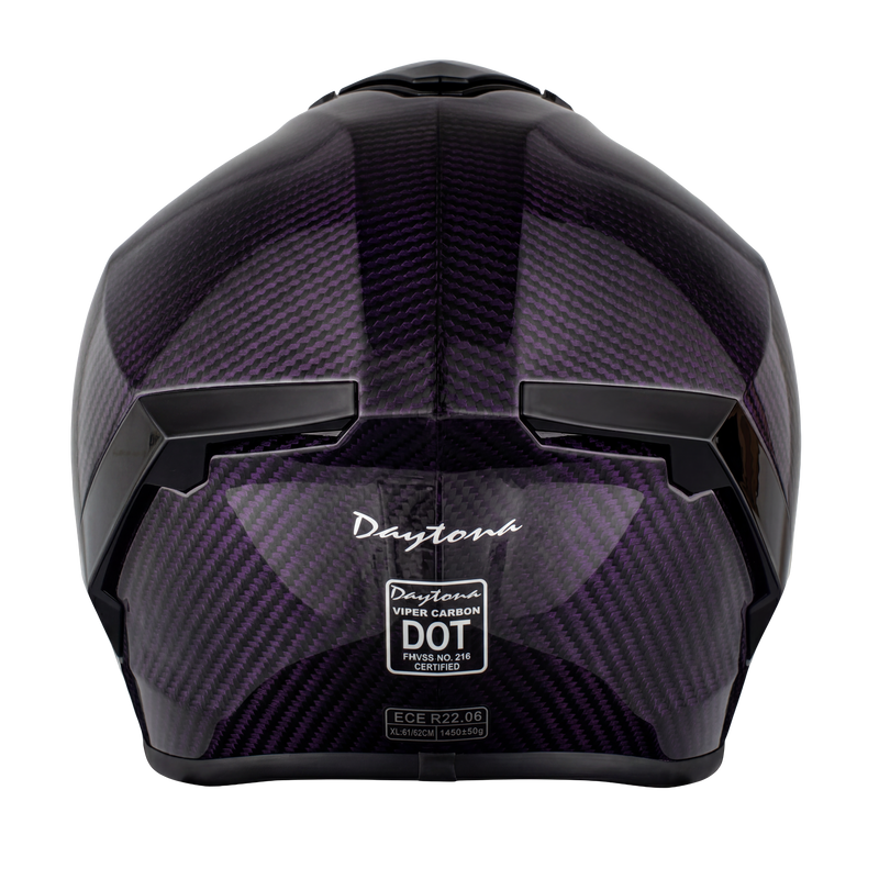 D.O.T. & ECE Daytona Viper- Purple Carbon Fiber