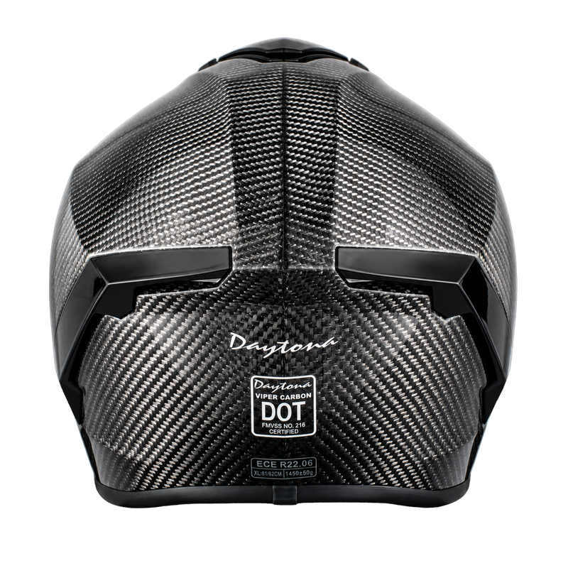 D.O.T. & ECE Daytona Viper- Silver Carbon Fiber