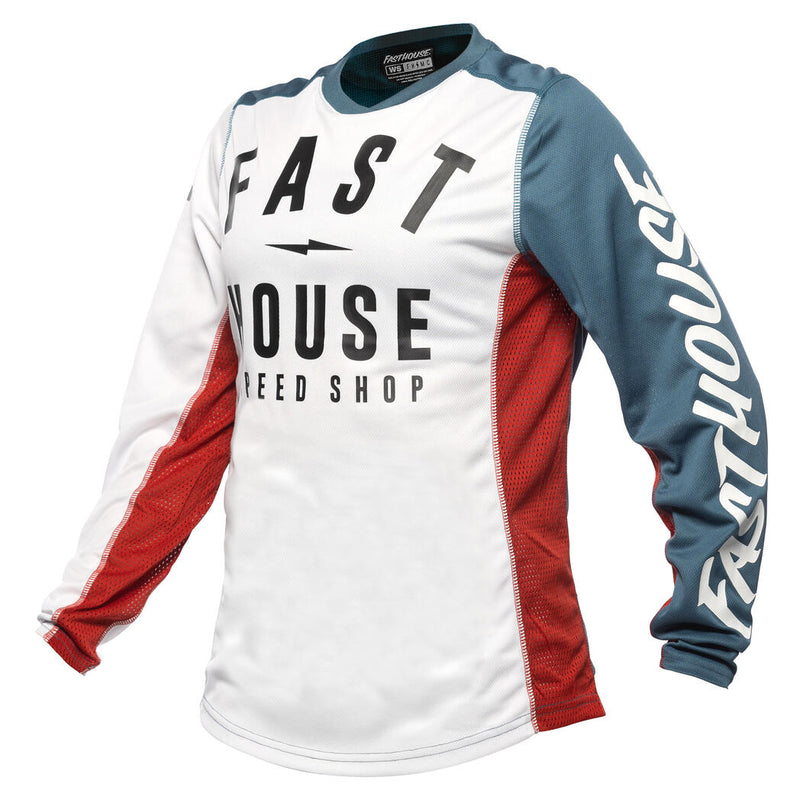 Fasthouse Women's Grindhouse Anthem Jersey 3961-1912-77 230003-13-04 - White/teal - XL