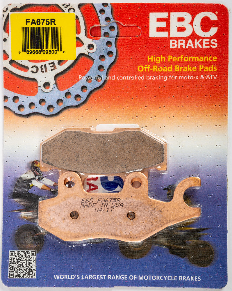 Ebc Brake Pads Sintered R Series - FA675R Yamaha UTVs 2014-2018