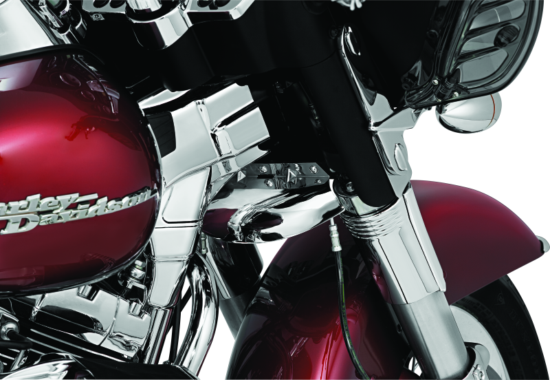 Kuryakyn 7866 Deluxe Neck Covers 95-07 Touring Models Chrome - User 1