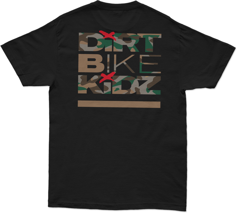 Dbk 325-000022X AT-CAMOSHOVEL-2X CAMO SHOVELS TEE BLACK 2X