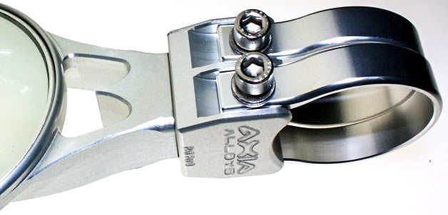 Axia 12-9268 MODCSM-C 4.0" ROUND SIDE MIRROR SILVER 2 CLAMPS NEEDED